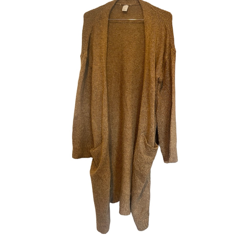 Brown American Eagle Medium Cardigan Knit